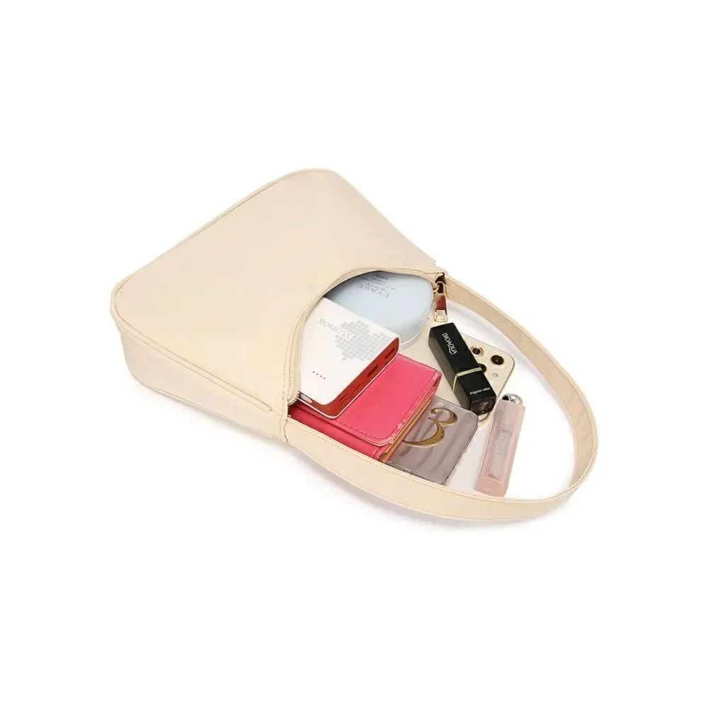 Tan Nylon Shoulder Bag - Picture 3 of 5